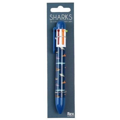 Stylo six couleurs - Requins