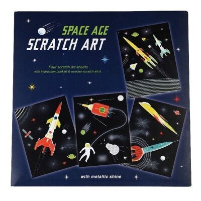 Scratch art - Space Age
