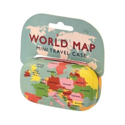 Mini travel case - World Map