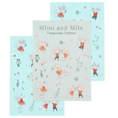 Tatouages temporaires - Mimi et Milo