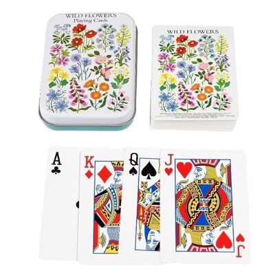 Jugando a las cartas en una lata - Wild Flowers