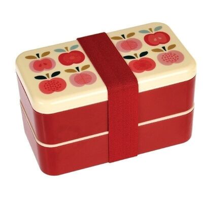 Bento box con cubiertos - Vintage Apple