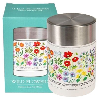 Stainless steel food flask - Wild Flowers