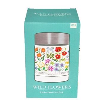 Gourde alimentaire en inox - Fleurs Sauvages 2