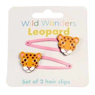 Fermagli per capelli leopardati (set di 2) - Wild Wonders