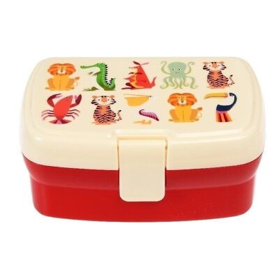 Lunch box con vassoio - Creature colorate