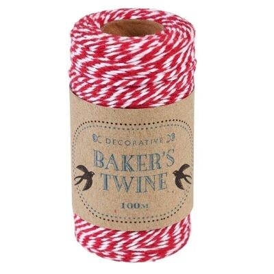 Baker's twine - Red and white