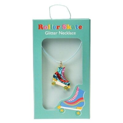 Children's glitter necklace - Roller skate