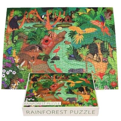 Jigsaw puzzle (1000 pieces) - Rainforest