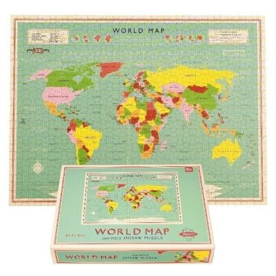Puzzle (1000 pezzi) - Mappa del mondo