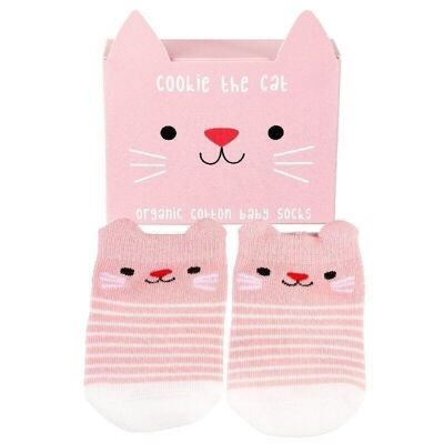 Paire de chaussettes bébé - Cookie le chat