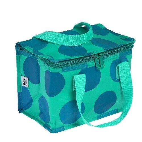 The Lunch Box with Green On Blue Spotlight Lunch Bag
