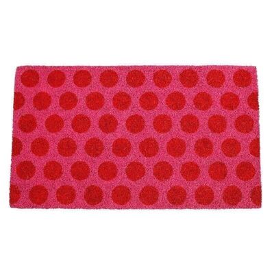 Doormat - Red on pink Spotlight