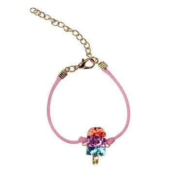 Bracelet pailleté enfant - Sucette glacée 2