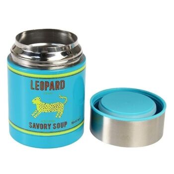 Gourde alimentaire en inox - Léopard 4