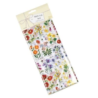 Papel de seda (10 hojas) - Flores Silvestres