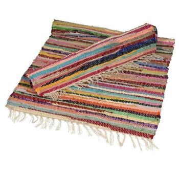 Tapis en chiffon recyclé (90 x 60 cm) 2