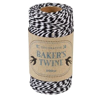 Baker's twine - Black and white