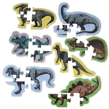 Set de 7 puzzles dinosaures - Prehistoric Land 3