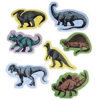 Set de 7 puzzles dinosaures - Prehistoric Land 4