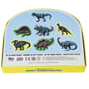 Set de 7 puzzles dinosaures - Prehistoric Land 5