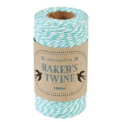 Baker's twine - Teal and white