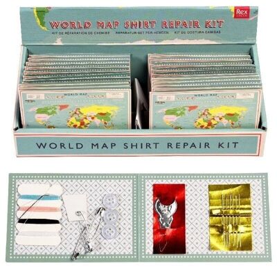 Shirt repair kit - World Map