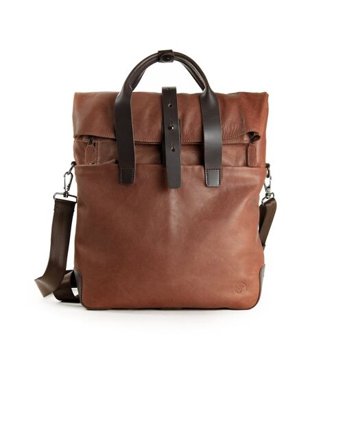 Mount Ivy Backpack/Messengerbag medium - cognac