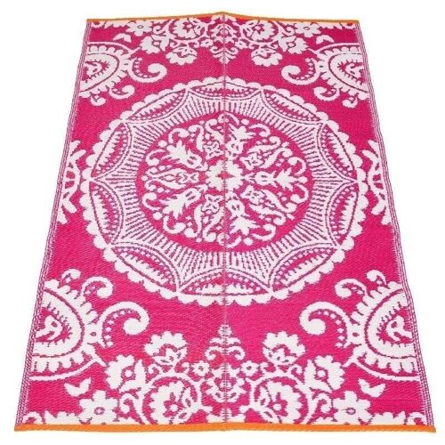 Recycled outdoor rug (180 x 120 cm) - Pink