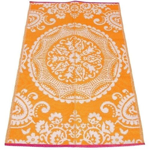 Recycled outdoor rug (180 x 120 cm) - Orange