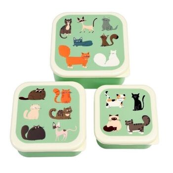 Boîtes à goûter (lot de 3) - Nine Lives 3