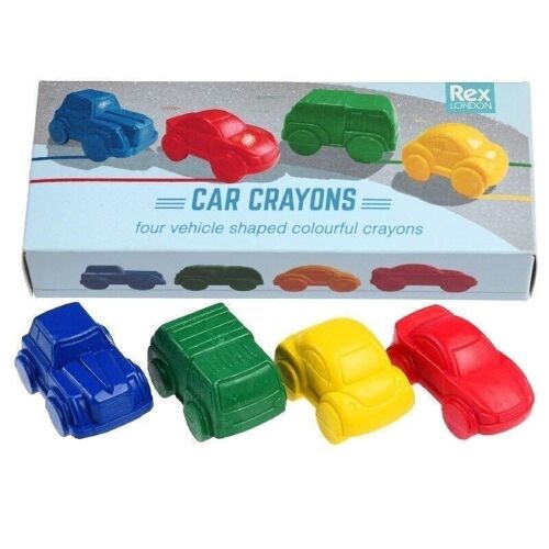 Car crayons (set of 4) - Road Trip