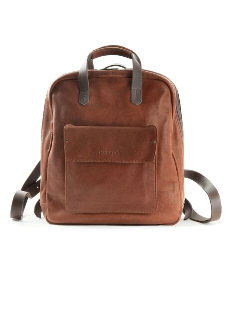 Ivy Lane Notebook messengerbag/backpack - cognac