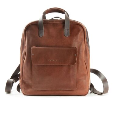 Ivy Lane Notebook messengerbag / backpack - cognac