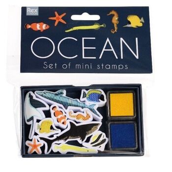 Série de mini tampons - Animaux de l'océan 1