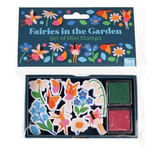 Set of mini stamps - Fairies in the Garden