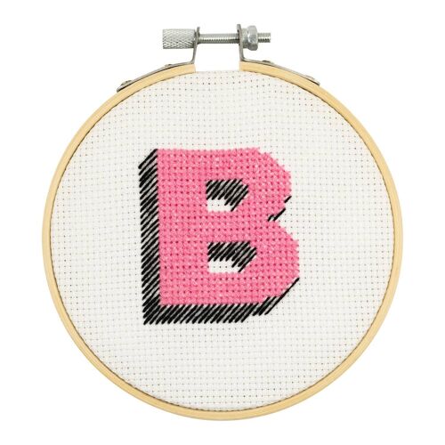 Drop Shadow Alphabet Cross Stitch Kit