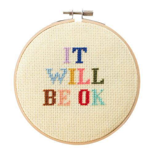 It Will Be Ok Cross Stitch Kit