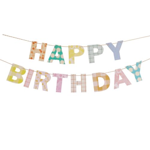 Happy Birthday Hanging Banner Kit