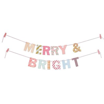 Kit striscione da appendere Merry & Bright