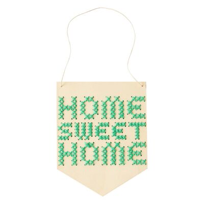 Kit de planche à broder Home Sweet Home