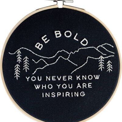 Be Bold Embroidery Hoop Kit