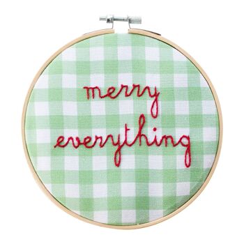 Kit de cercle à broder vichy Merry Everything 1