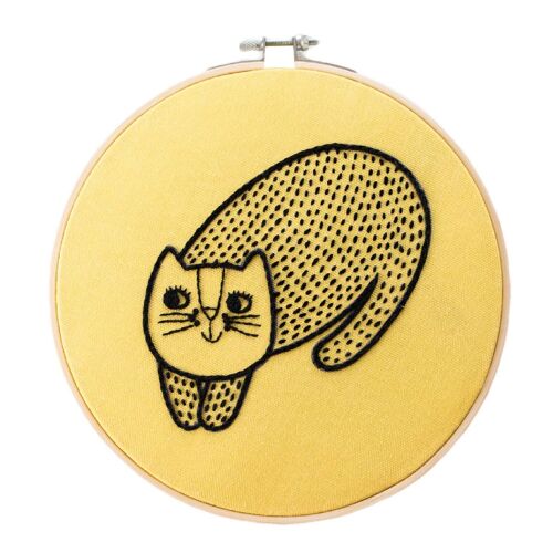 Cat Jane Foster Embroidery Hoop Kit