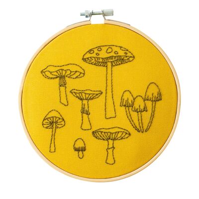 Fungi Embroidery Hoop Kit