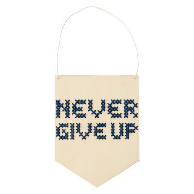 Never Give Up Embroidery Board Kit