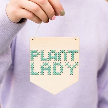 Kit de planche à broder Plant Lady 4
