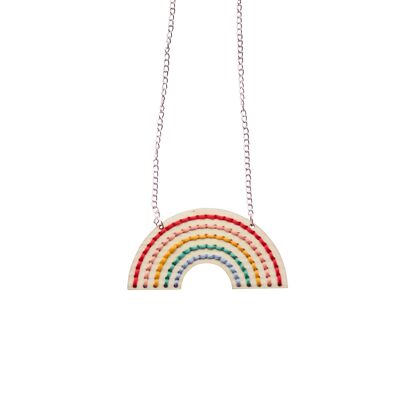 Kit de tablero de bordado de collar de arcoíris