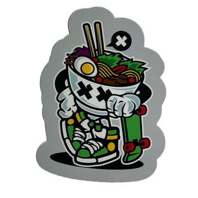 Cool Raman Die Cut Stickers