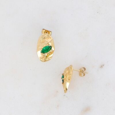 Épona earrings - green gold